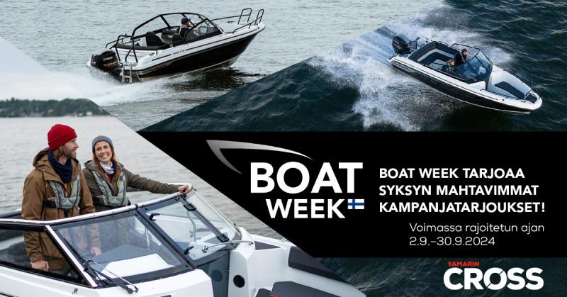 Boat Week tarjoukset ovat voimassa 2.9.-30.9.2024